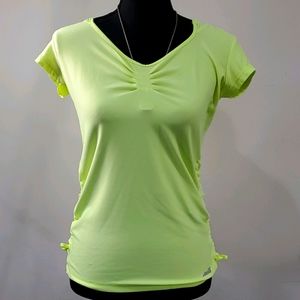 AVIA yellow hooded shirt size small